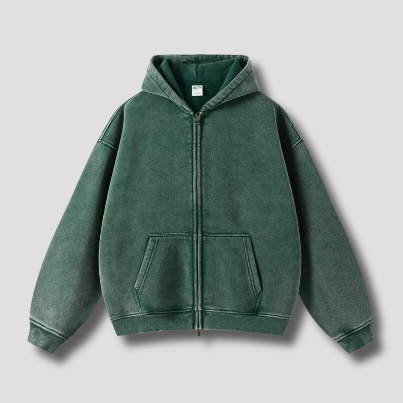 Herr Huvjacka Överdimensionerad Retro Polyester-3