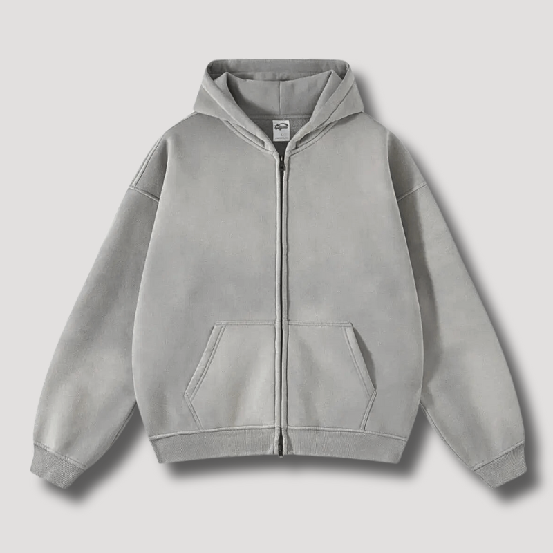 Herr Huvjacka Överdimensionerad Retro Polyester-2
