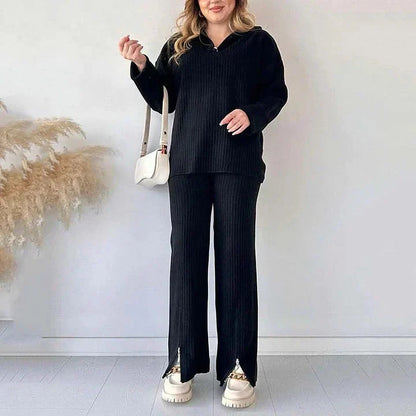 Variant image for Dam Koordinationsset Långärmad Tröja och Byxor Mjukt Material-9