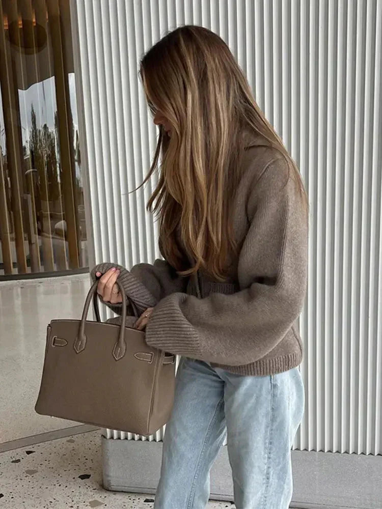 Kvinnors V-ringad Blus med Knappar Kvalitativt Material-3