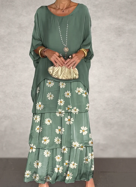 Variant image for Dam Maxiklänning Rund Hals Elegant Polyester-50