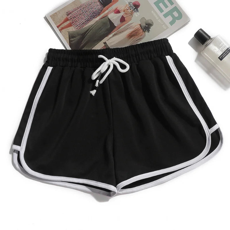 Kvinnors Patrullshorts i Andningsbart Material med Elastisk Midja – Avslappnad Design för Sport och Fritid 4