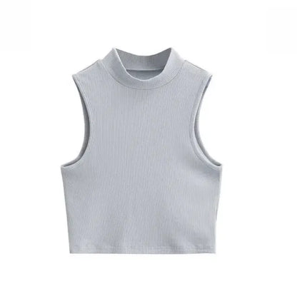 Variant image for Kvinnors Sporttopp Hög Halsringning Figurnära Polyester Elastan-29