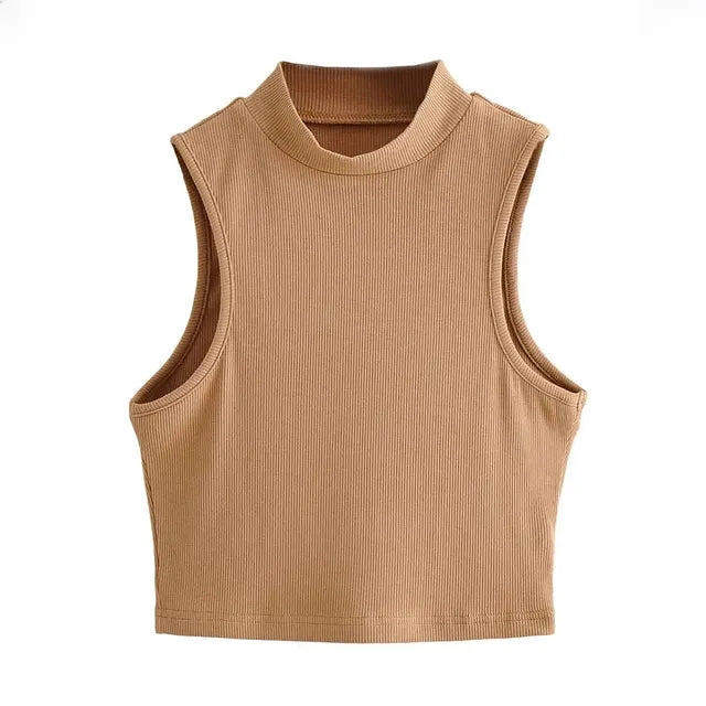 Variant image for Kvinnors Sporttopp Hög Halsringning Figurnära Polyester Elastan-21