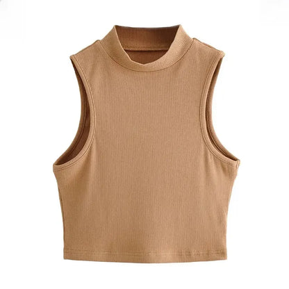 Variant image for Kvinnors Sporttopp Hög Halsringning Figurnära Polyester Elastan-21