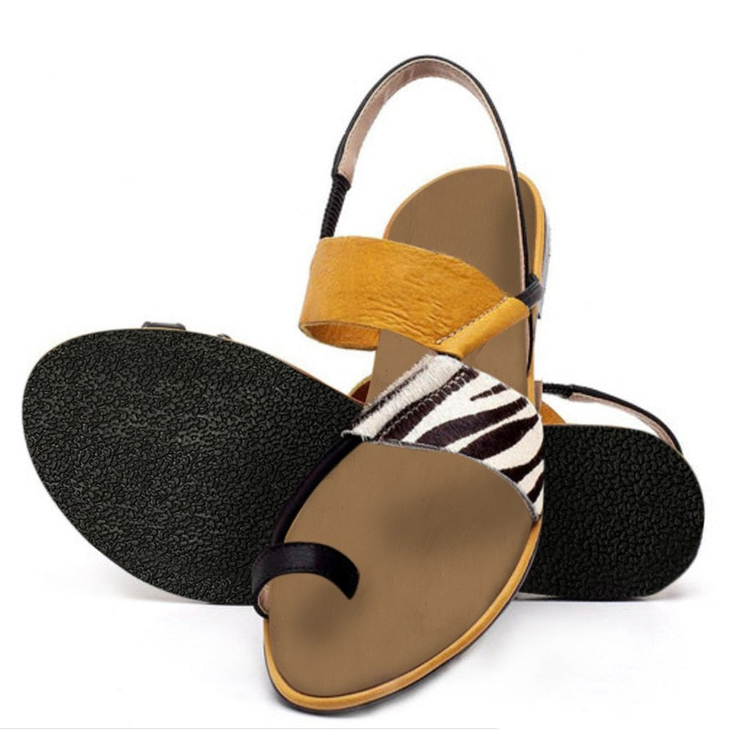 Dam Sandaler Riemensandalette Färgglad PU-Läder-4