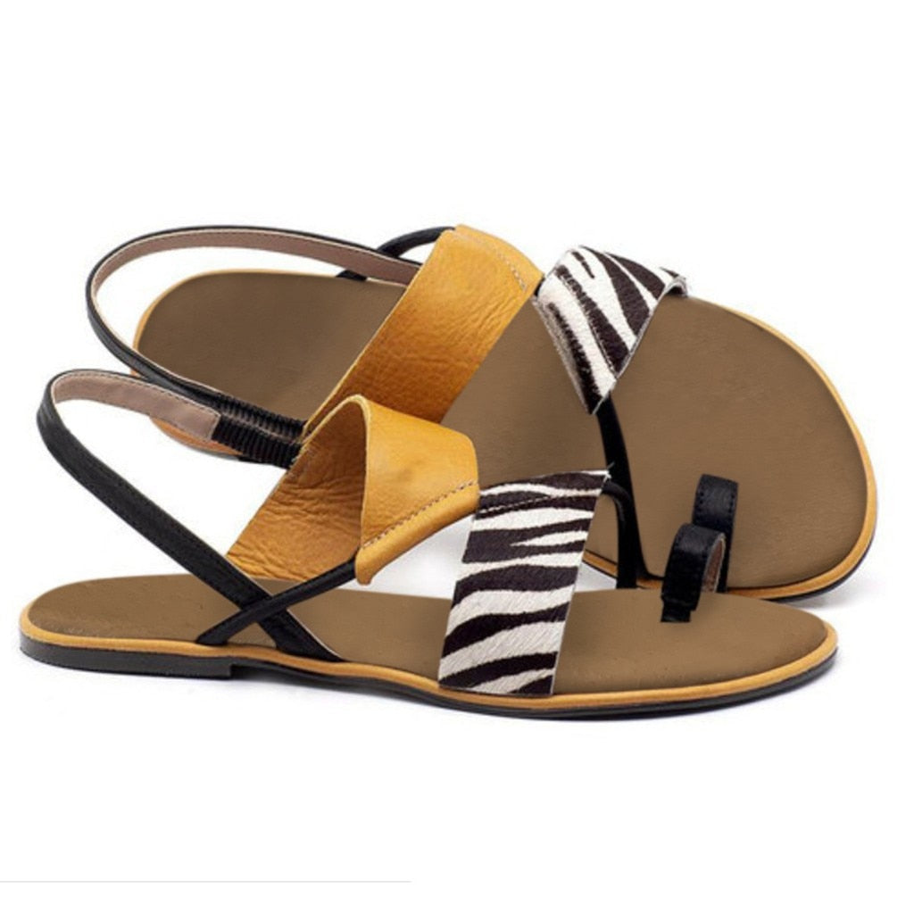 Dam Sandaler Riemensandalette Färgglad PU-Läder-5