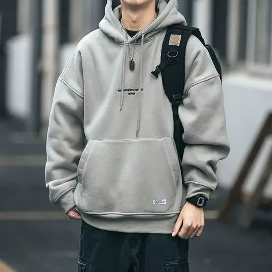 Variant image for Hoodie Herr Elegant Typografi Mjuk Fleece-11
