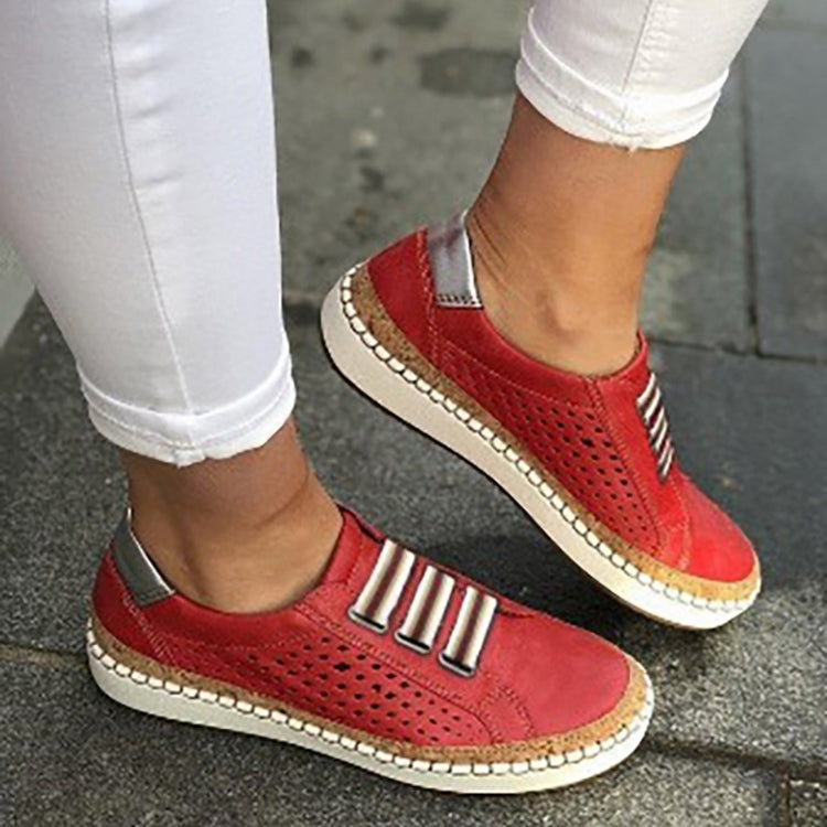 Damen-Ballerinas, atmungsaktives PU, Schuhe für Alltag und Party-4