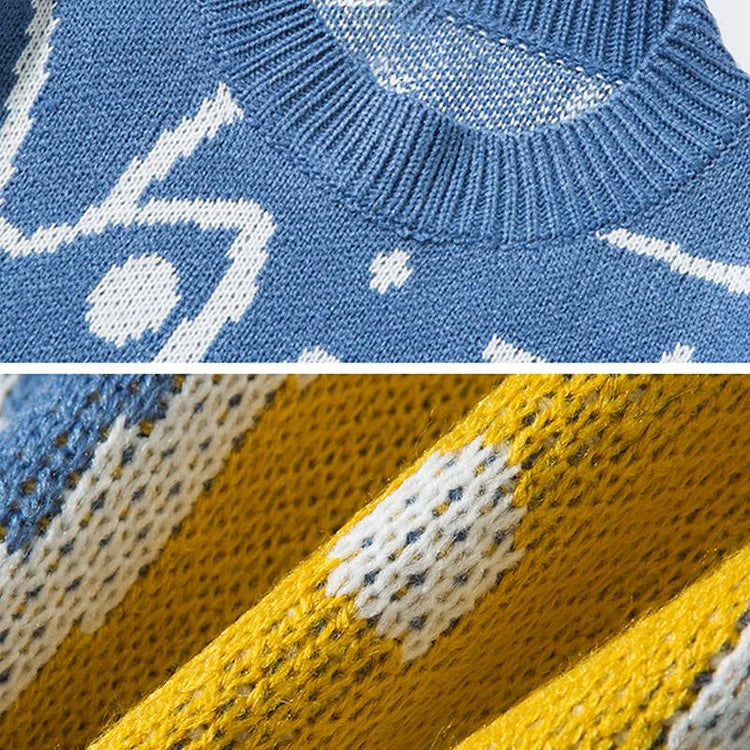 Dam Tröja Löst Snitt Kattmotiv Mjuk Bomull-4