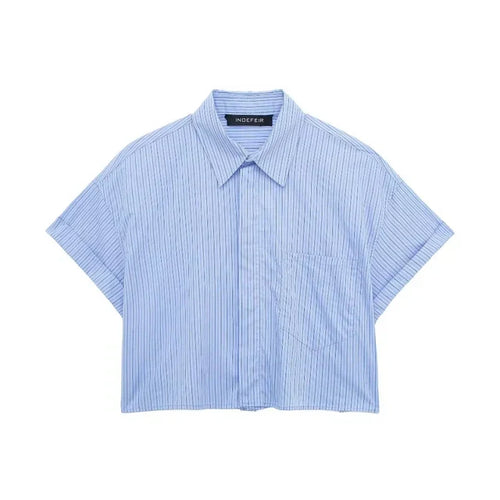 Herr Polo Skjorta Randig Lätt Bomull 1