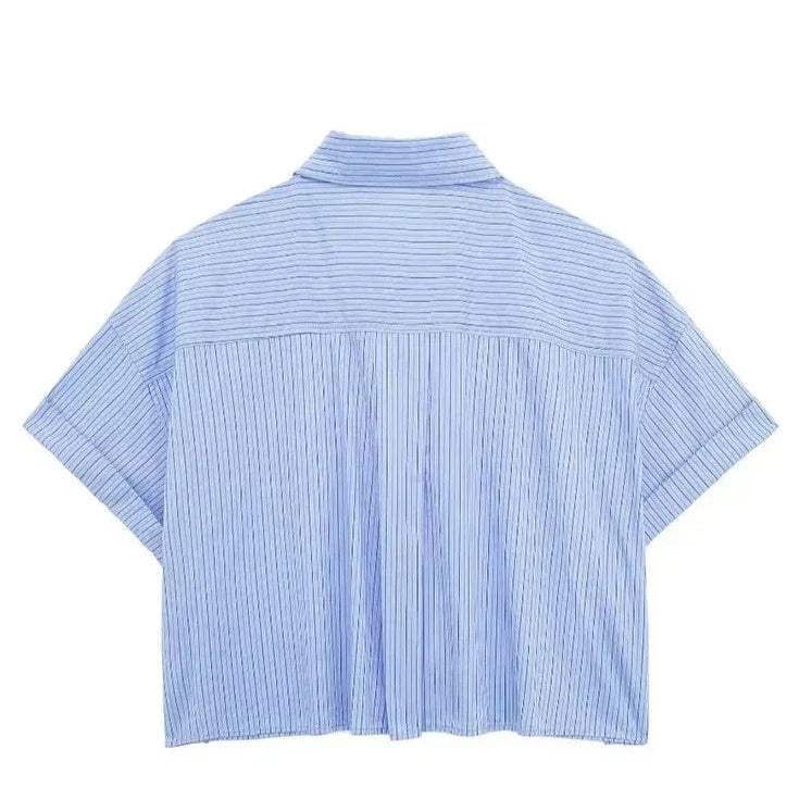 Herr Polo Skjorta Randig Lätt Bomull 2