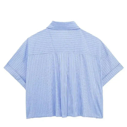 Herr Polo Skjorta Randig Lätt Bomull 2