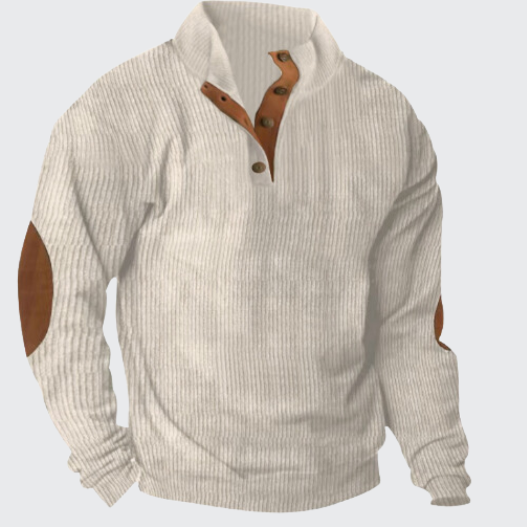 Herr Tröja Stickad Klassisk Design 100% Akryl-6