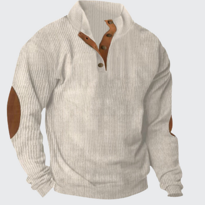 Herr Tröja Stickad Klassisk Design 100% Akryl-6
