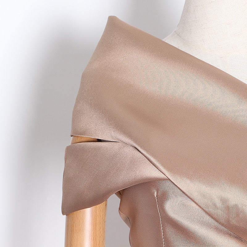 Dam Axeltopp Sluttande Krage Bomull Polyester-6