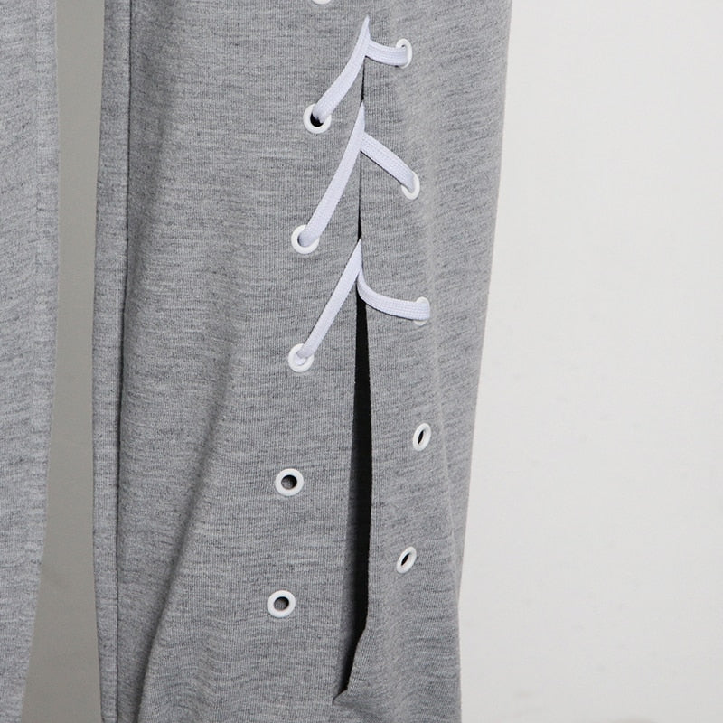 Herr Joggingbyxor Monokrom Polyester Loose Fit-5