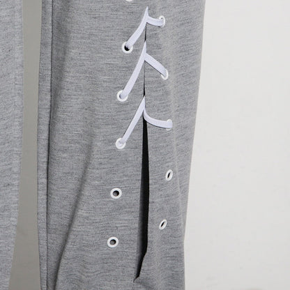 Herr Joggingbyxor Monokrom Polyester Loose Fit-5