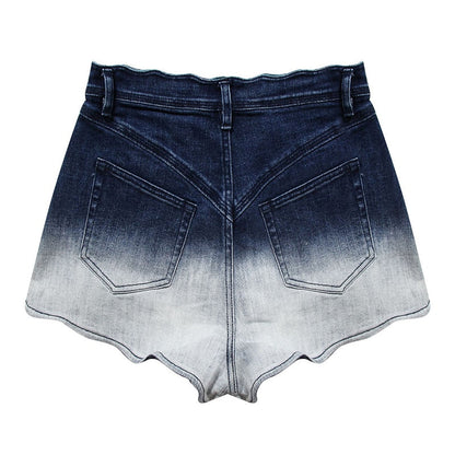 Dam Denimshorts Hängande Stil Bomull Polyester-2
