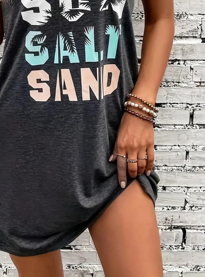 Dam Klänning Kort Fritidsklänning Dacron och Spandex-2