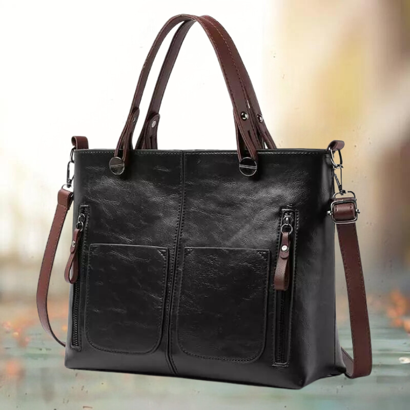 Variant image for Dam Liten Handväska Vintage Elegant Läder-2