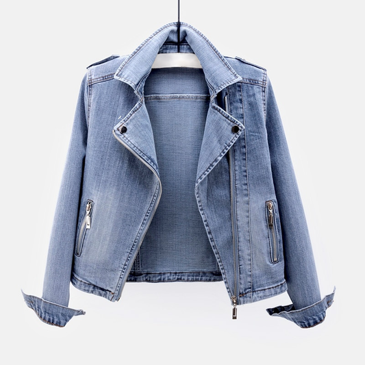 Dam Denimjacka Modern Design Ekologisk Denim-1