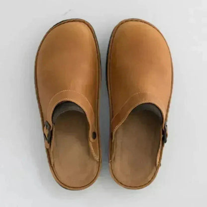 Mäns Sommarträsko Ergonomisk Trä och Textil-5
