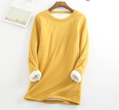 Variant image for Dam Tjock Sammet Tröja Elegant 100% Sammet-6