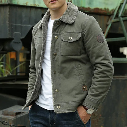 Variant image for Herrjacka Vinter Denim med Teddyfoder-1
