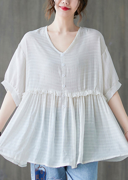 Variant image for Dam Vintageinspirerade Shorts Hög Midja Bomull-1