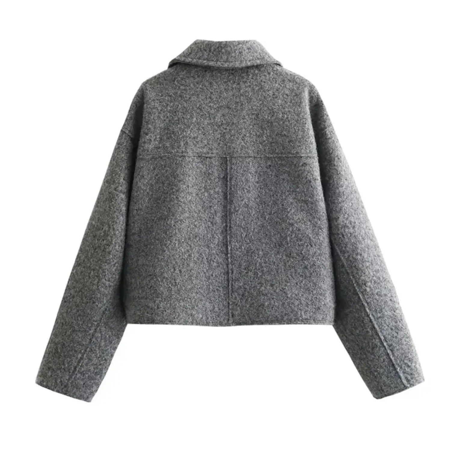 Damjacka Sportig Elegant Polyester för Höst och Vinter-2