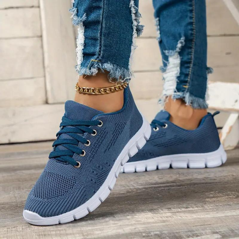 Kvinnors Sneakers Sportig Design Andningsbart Material-1