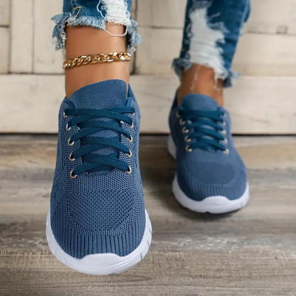 Kvinnors Sneakers Sportig Design Andningsbart Material-2