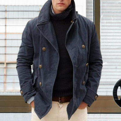 Damjacka med Dubbla Knappar och Varmt Foder i Högkvalitativ Polyester-2