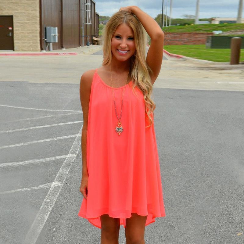 Variant image for Dam Sommarklänning Med Unik Ryggdesign Lätt Material-7