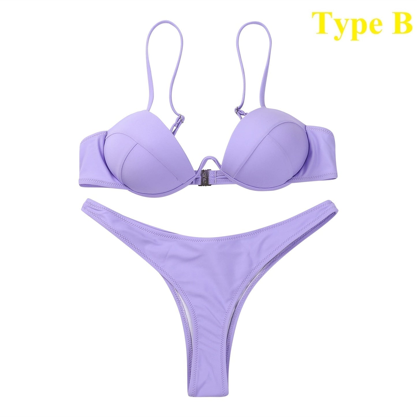 Variant image for Dam Bikini Monokrom Bandage Vadderad Elastiskt Tyg-33
