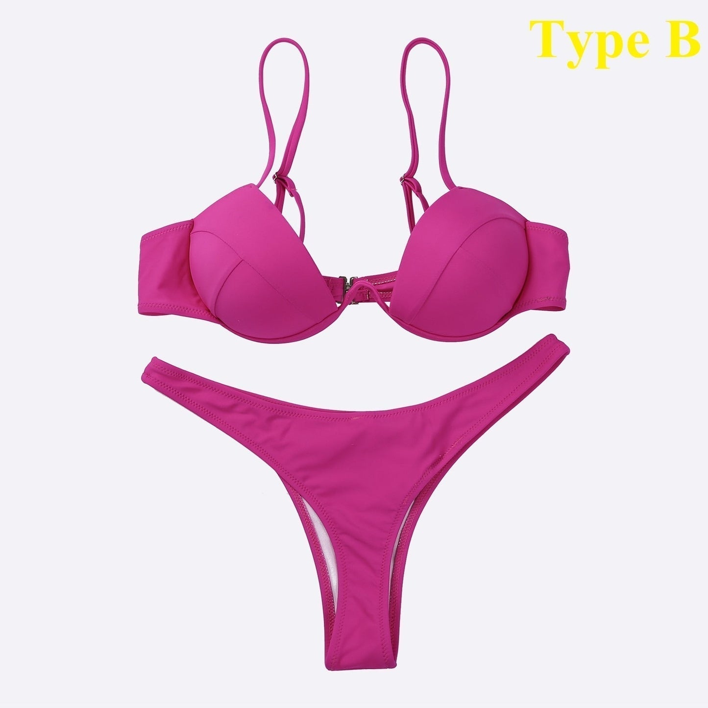 Variant image for Dam Bikini Monokrom Bandage Vadderad Elastiskt Tyg-37