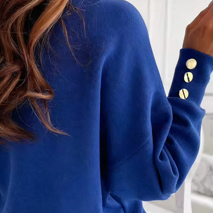 Kvinnors Tröja V-ringning Stickad Mjuk Fiber-5