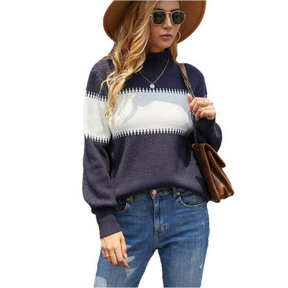 Variant image for Dam Turtleneck Tröja Mjuk Stickad Elegant Komfortabel-21