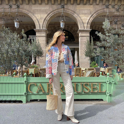 Variant image for Damjacka Överdimensionerad Tweed Löst Fit 100% Bomull-9