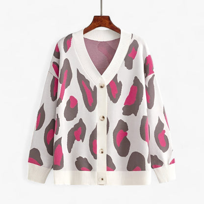 Variant image for Dam Lång Kofta V-ringad Löst Snitt Mjukt Material-7