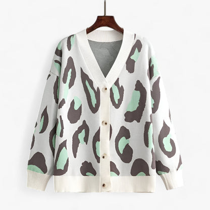 Variant image for Dam Lång Kofta V-ringad Löst Snitt Mjukt Material-13