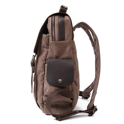 Unisex Ryggsäck Kompakt Canvas Vintage Stil Durable Material 4