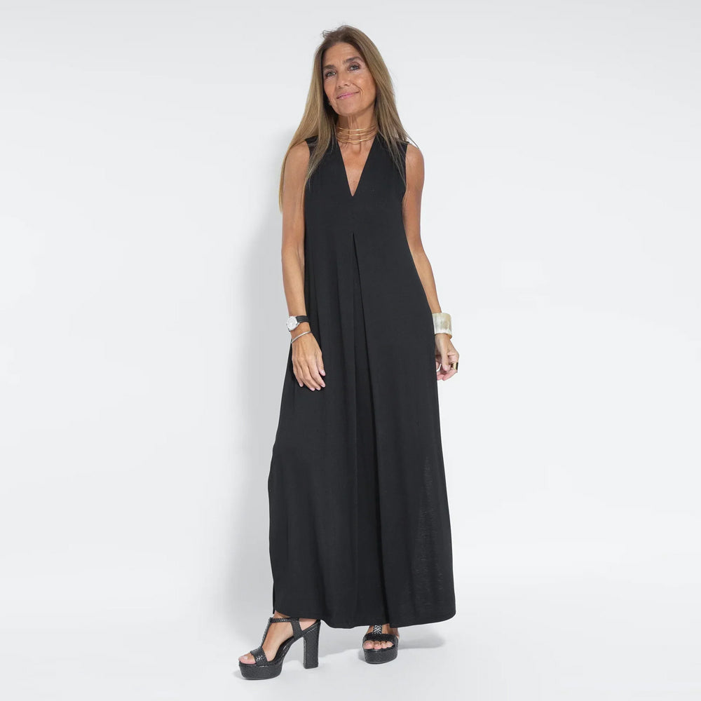 Variant image for Damklänning med Väst Justerbart Midjebälte Fint Tyg-1