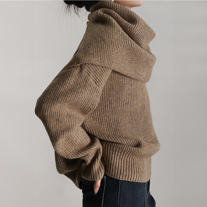 Dam Pullover Klassisk Design Mjuk Akrylblandning-6