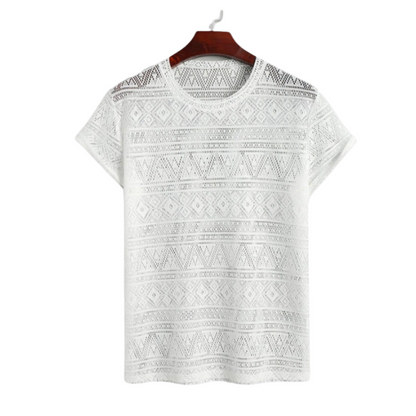 Herr T-shirt Geometrisk Design Lätt Polyester 6