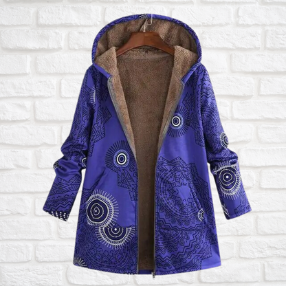 Damjacka Vintage Design i Kashmir och Siden med Huva 13