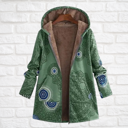 Damjacka Vintage Design i Kashmir och Siden med Huva 12
