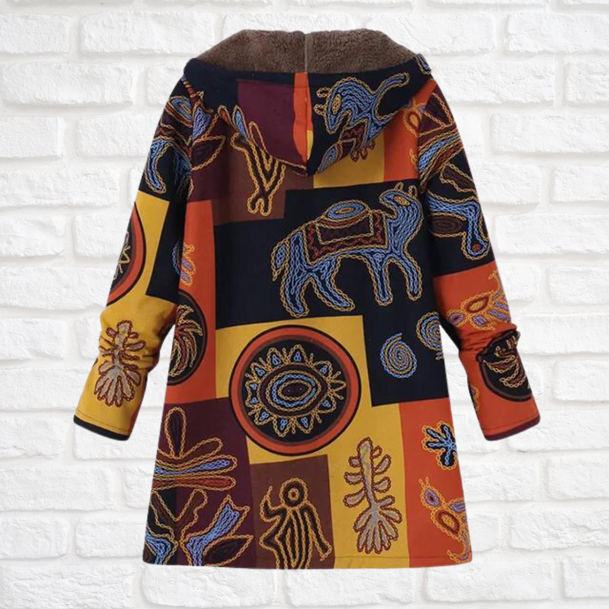 Damjacka Vintage Design i Kashmir och Siden med Huva 15