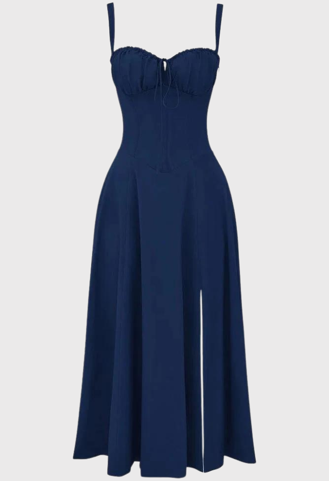 Blommig Damklänning med Midjeformad Design i Högkvalitativt Tyg – Eleganta Fina Damklänningar för Alla Tillfällen 13